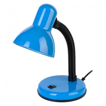 Настольный светильник под лампу E27 на основании синий IP20