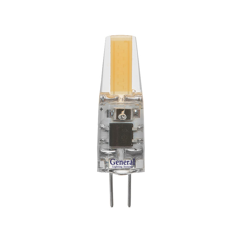 LED лампа G4 на 12 Вольт COB силикон 3W 2700K