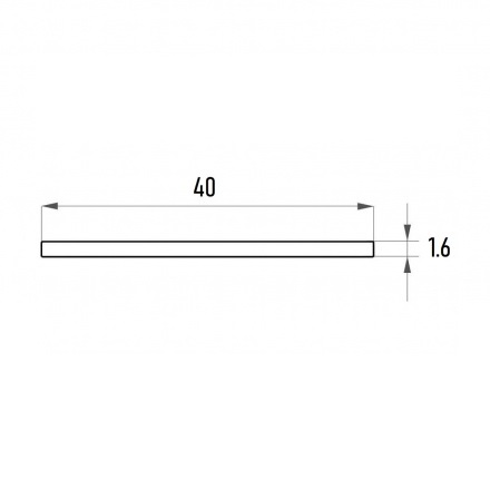 Полоса алюминиевая 1,6*40 мм