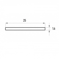 Полоса алюминиевая 1,6*25 мм
