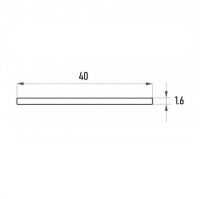 Полоса алюминиевая 1,6*40 мм