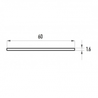 Полоса алюминиевая 1,6*60 мм