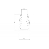 Профиль для стекла 13*18 мм